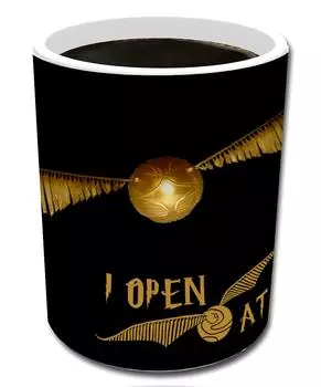 Гарри Поттер Золотой Снитч Желтый Золотой Снитч Керамическая Кружка, меняющая цвет от температуры Гарри Поттер 301-400ml