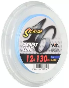 Garris Scrum 16 Assist Line 5M Dyneema 16 частей Blue 130LB X-Braid (нет. 12) синий