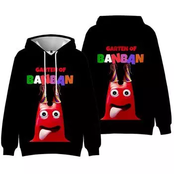 Garten of Banban Аниме Мужские Женские Толстовки Осенние Повседневные Пуловеры Толстовки С Капюшоном Модные Хип-Хоп Толстовки Одежда XS