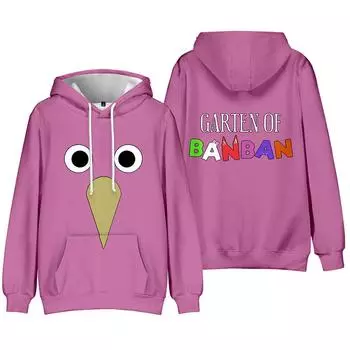 Garten of banban Мужские Женские Толстовки Осенние Повседневные Пуловеры Толстовки С Капюшоном Модные Хип-Хоп Толстовки Одежда XS