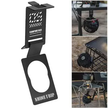 Gas Canister Hanging Hook Stainless Steel Camping Gas Hanger Clip Portable Gas Tank Hooks for IGT Camping Table