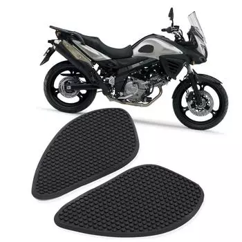 Gas Tank Protector Motorcycle Tank Pad, 3D Motorcycle Tank Sticker Protector Decal Gas Oil Fuel Tank Pad Protector Left & Right чёрный
