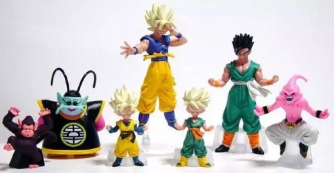 Gashapon HG Dragon Ball Z 19 Strongest Son Majin Showdown Edition 6 типов набор A Goku! (Гохан Нормал)
