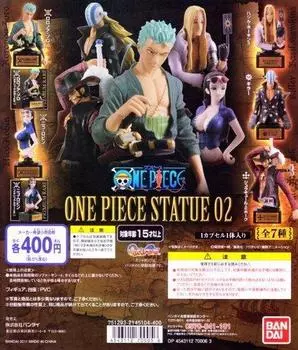 Gashapon One Piece ONE PIECE STATUE 02 Обычный 5 типов набор A (Зоро/Робин) вер.