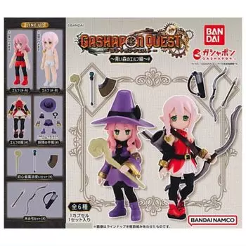 Gashapon Quest Blue Forest Elf Edition x All 6 Types Set Full Comp Gacha Gacha Capsule Toy