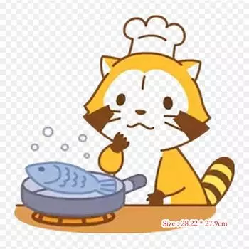 Gashapon Rascal, термопереносная печать, виниловые нашивки, наклейки для одежды, аппликации «сделай сам», моющиеся нашивки