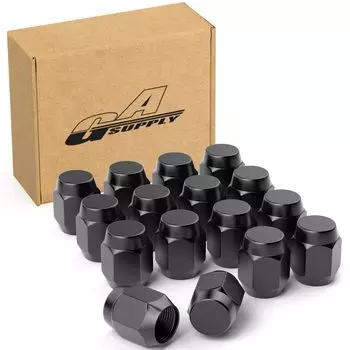 GAsupply M12 x Колесная гайка с коническим седлом, длина 28 мм, 21HEX, совместимая со стальной гайкой, набор из 16 штук P1.5 60° для Mazda/Daihatsu/Mitsubishi