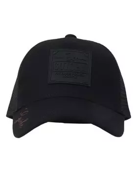 [Гатча] Гольф Силиконовая нашивка Сетчатая кепка для мужчин и женщин, Одежда для гольфа, Шляпа, Сетчатая кепка, Снэпбэк, Свободный размер, Весна-Лето, 252GG8703, Черный, F