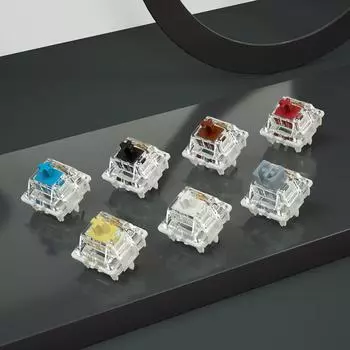 Gateron Pro V3 3.0 ,0 Pro V2 2,0, линейный тактильный переключатель RGB - белый, желтый, красный, серебристый, коричневый для предварительно спаянных механических клавиатур X30 PCS
