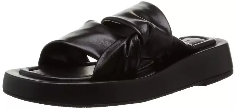 Gathered Twist Sandals FWGS222313 BLK cm [Frey ID] Women s 22.5