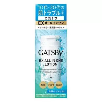 GATSBY EX All-in-One Lotion [Освежающий, с высокой степенью проникновения] Уход за кожей для мужчин Сухая, блестящая кожа