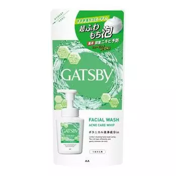GATSBY Facial Wash Acne Care Whip (Refill) Men s Foaming Face Wash Acne Care Prevention