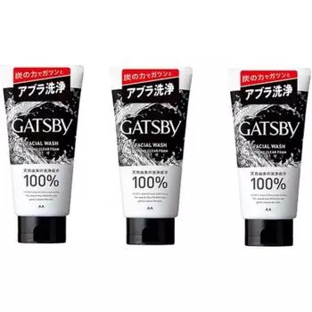 Gatsby Facial Wash Strong Clear Foam 3 шт. B07PKNBDZ5, один размер, один цвет