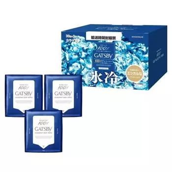 GATSBY Ice Deodorant Body Paper Ice Citrus [Освежающий ледяной холод] [Антиперспирант] Комплект мужских простыней для тела 30 простыней x 3 шт. [Ограниченная серия]