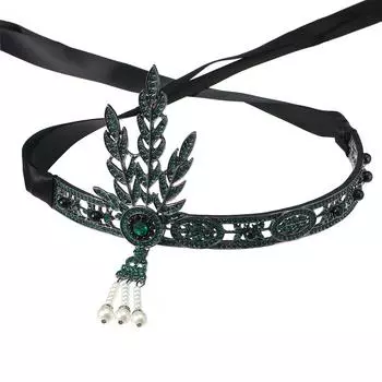 Gatsby комплект украшений для вечеринки Одинаковые аксессуары для волос Корона Свадебные аксессуары Женские аксессуары для волос с жемчугом