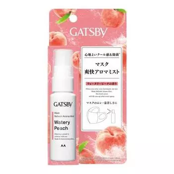 GATSBY Mask Refreshing Aroma Mist Mask Disinfecting Portable Mask Disinfecting Spray Mask Aroma Watery Peach Scent 30ml