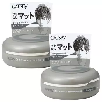 GATSBY Moving Rubber Grunge Mat Набор восков для укладки волос 80 г x 2 шт. для мужчин