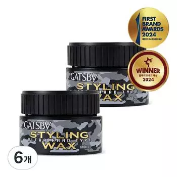 Gatsby Styling Wax Ultra Hard, 80g, 6 pcs.