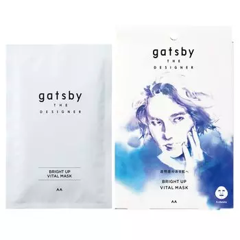 gatsby THE DESIGNER Bright Up Vital Mask Sheet Mask Moisturizing Transparent [Men s Skin] чистый