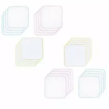 Gauze Gauze Baby Gauze 24 Count Handkerchiefs, Towels, Plain, Bibs, Double-Layered Handkerchiefs, 100% Cotton, 2525cm, (Color 2)