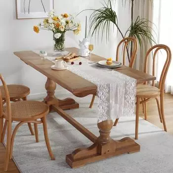 Романтичная кружевная скатерть из марли для свадебной вечеринки, элегантная полупрозрачная скатерть, черное белое покрытие для стола, свадебный декор 90cm белый