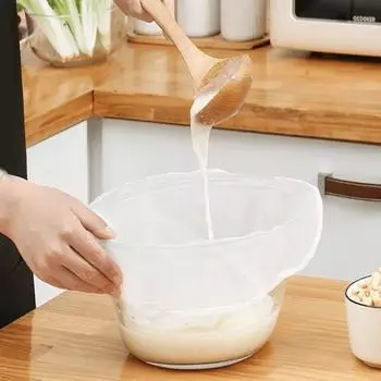 Gauze Yogurt Filter Net Bowl Shape Soy Milk Strainer Kitchen Accessaries Soy Milk Filter Bag Wine M