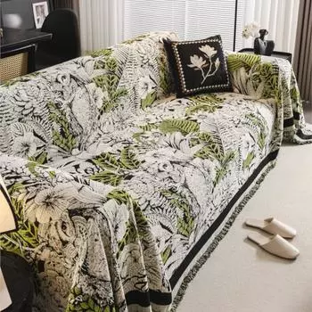 Гавайи Funda Sofa Home Синель Цветочный Диван Коврик Пледы Всесезонный Кемпинг Пикник Чехол Диван Чехол 180x130