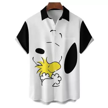 Гавайская мужская рубашка, цветная полосатая рубашка Camisa с коротким рукавом, повседневная футболка большого размера для мужчин, мужская одежда S