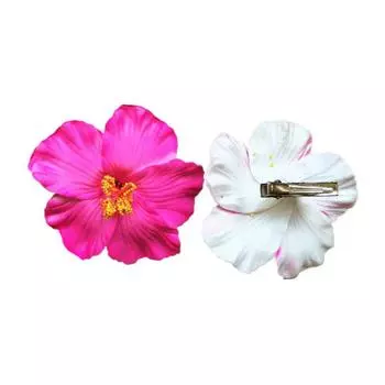 Гавайские красочные заколки для волос с цветами для женщин и девочек, романтические богемные заколки с челкой на бок, заколки для волос Bb, аксессуары для волос A8