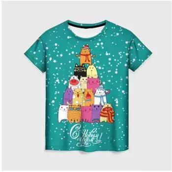 Гавайские пляжные футболки с 3D принтом морской звезды, женская футболка с коротким рукавом, уличная одежда с v-образным вырезом, большие женские футболки в стиле Харадзюку, верхняя одежда S