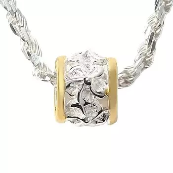 Гавайские украшения ожерелье кулон желтое золотое покрытие мини ствол боковой ствол трубка плюмерия ювелирные изделия [LocoMocoAloha] [подлинный продукт]