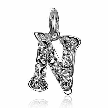 Гавайские ювелирные изделия, серебряное ожерелье с подвеской, серебро 925 [Leilani] (N) (Нет цепи)