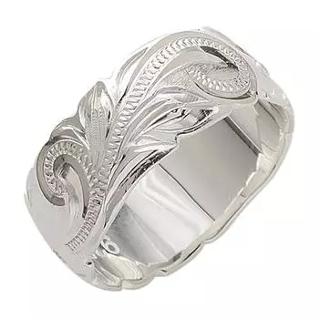 Гавайское ювелирное кольцо Plumeria Scroll Ring Серебро 925 [BreezyIsland] & (US6-JP11.5)