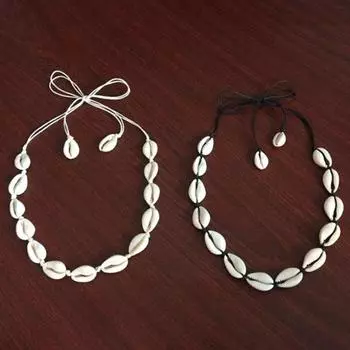 Гавайское женское колье-колье ручной работы с морской ракушкой, очаровательное ожерелье, ювелирное изделие, подарок белый