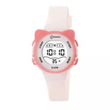 [GAWZ JAPAN] MINGRUI Small Cat Ear Children s Digital Watch Cute Children s Watch Silicone Strap Kitty Kitten Cat Cat Kids Watch Fashion Nursery