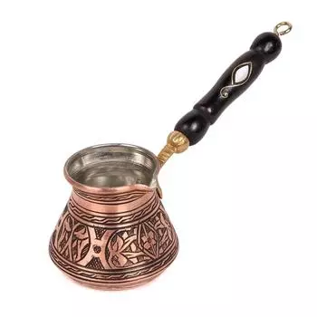 Газиантеп, медь, ручная работа, тяжелая вышивка, перламутр, 2 человека, турецкий кофейник, луженое покрытие, 2 человека