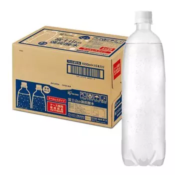 Газированная вода Iris Ohyama без этикетки 1000 мл x 15 бутылок Сильногазированная вода Fuji с содержанием ванадия Сильногазированная вода из пластика Бутылка изготовлена