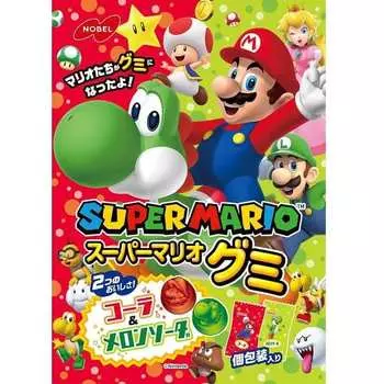 Газированная вода NOBEL Super Mario Gummi Cola & Melon 85 гОсобенностиПопулярный персонаж Nintendo Super Mario is nОсобенностиПопулярный персонаж Nintendo Super Mario 1