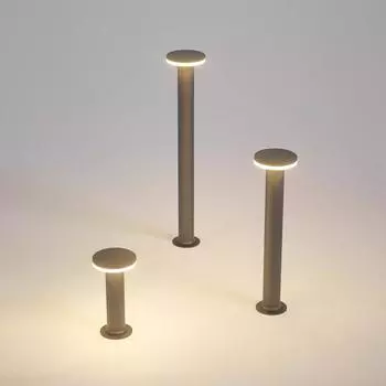 Газонная лампа Современная наружная водонепроницаемая лампа для дома, крыльца, двора, сада, ландшафтного освещения, виллы, алюминиевая наружная газонная лампа L 30CM&Warm White Light
