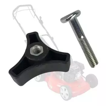 Газонокосилка с пластиковой треугольной ручкой, гайкой, болтом, комплектом инструментов