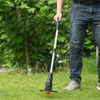 Газонокосилка с зарядкой через USB, беспроводной электрический триммер для травы с защитой от столкновений, 18000 об/мин для сада