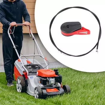 Газонокосилка, трос дроссельной заслонки, переключатель, рычаг, набор ручек, 65 дюймов, многоразовый, высокопроизводительный, легкий красный