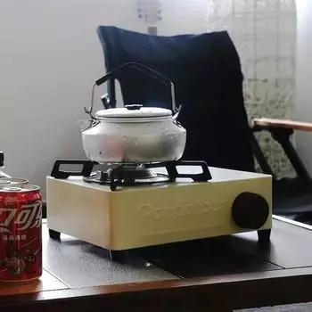 Газовая плита для кемпинга на открытом воздухе, мощная портативная кассетная плита, газовая горелка, барбекю для пикника, принадлежности для кемпингового оборудования синий