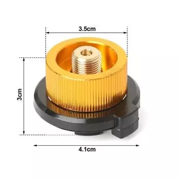 Газовая плита для кемпинга на открытом воздухе, конвертер, соединитель для газовой горелки, алюминиевый адаптер для газового баллона, адаптер для заправки пропаном для пикника