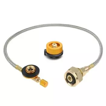 Газовая плита для кемпинга на открытом воздухе Пропановый адаптер для заправки баллона Конвертер для заправки баллона Муфта для подключения Аксессуары