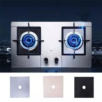 Газовая плита, газовая плита, защитный чехол, чистый коврик, чехлы для газовых горелок, кухонные аксессуары, плита для приготовления пищи чёрный