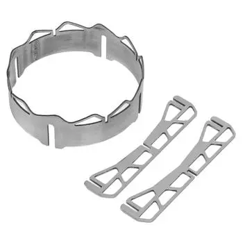 Газовая плита из нержавеющей стали Ветрозащитный экран Газовая плита Ветрозащитное кольцо Оборудование для кемпинга на открытом воздухе