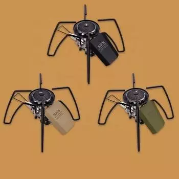 Газовая плита Spider Складная карточная плита Кемпинговая плита Портативная бутановая плита Уличная мини-кассетная плита Газовая плита для пикника и барбекю