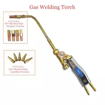 Газовая сварочная горелка Кислород Ацетилен Пропан Струйная горелка Инструменты для газовой сварки Паяльная горелка Acetylene Version