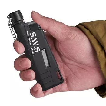 Газовая зажигалка для барбекю на открытом воздухе, ветрозащитная, для кемпинга, электронная зажигалка, водонепроницаемая, для барбекю на открытом воздухе, для приготовления пищи на кухне чёрный